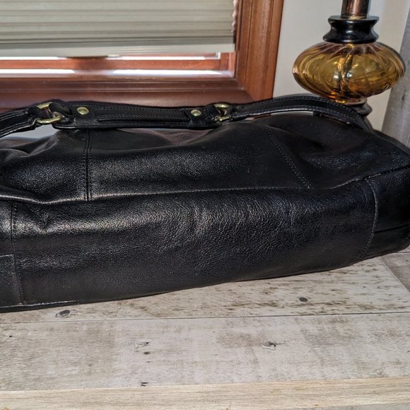 SOLD Coach Ashley Convertible Leather/Snakeskin Satchel/Shoulder Bag - Picture 5 of 8